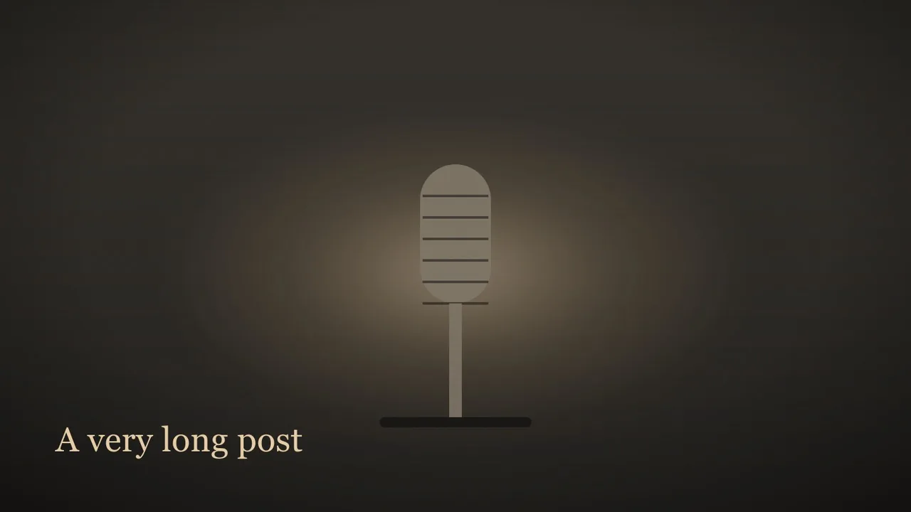 A flat conceptual editorial illustration of a late-night studio desk from the side, with an empty chair, a fan of printed pages under a desk lamp and dark vertical panels behind.